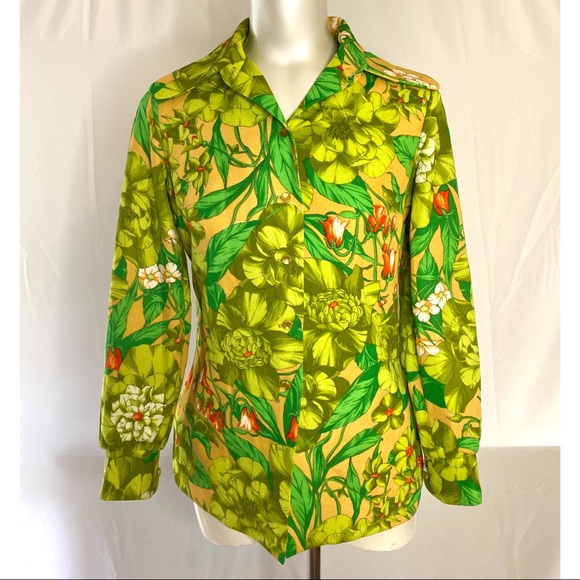 VINTAGE FLORAL TOP - Picture 4 of 5